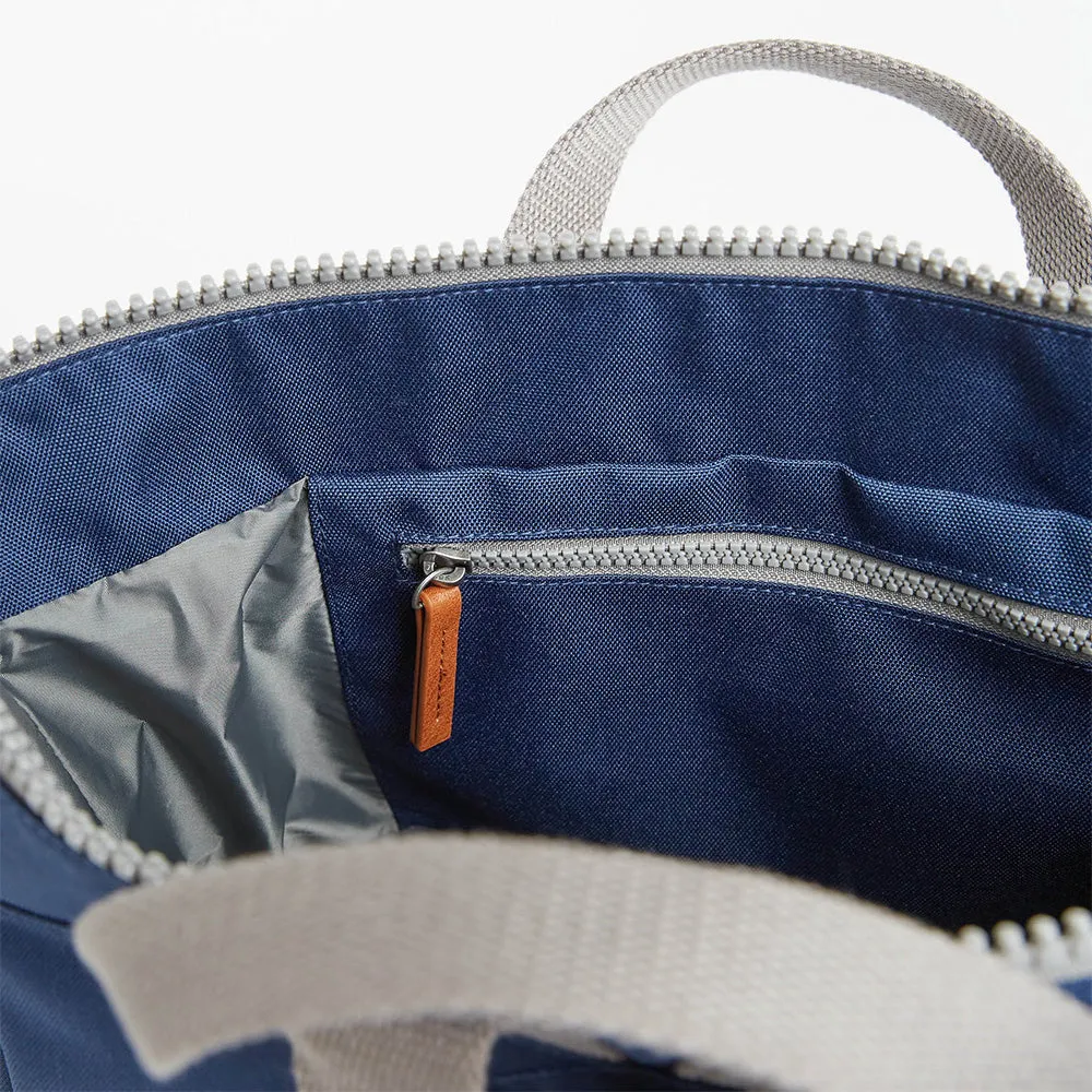 ROKA recycled canvas blue backpack