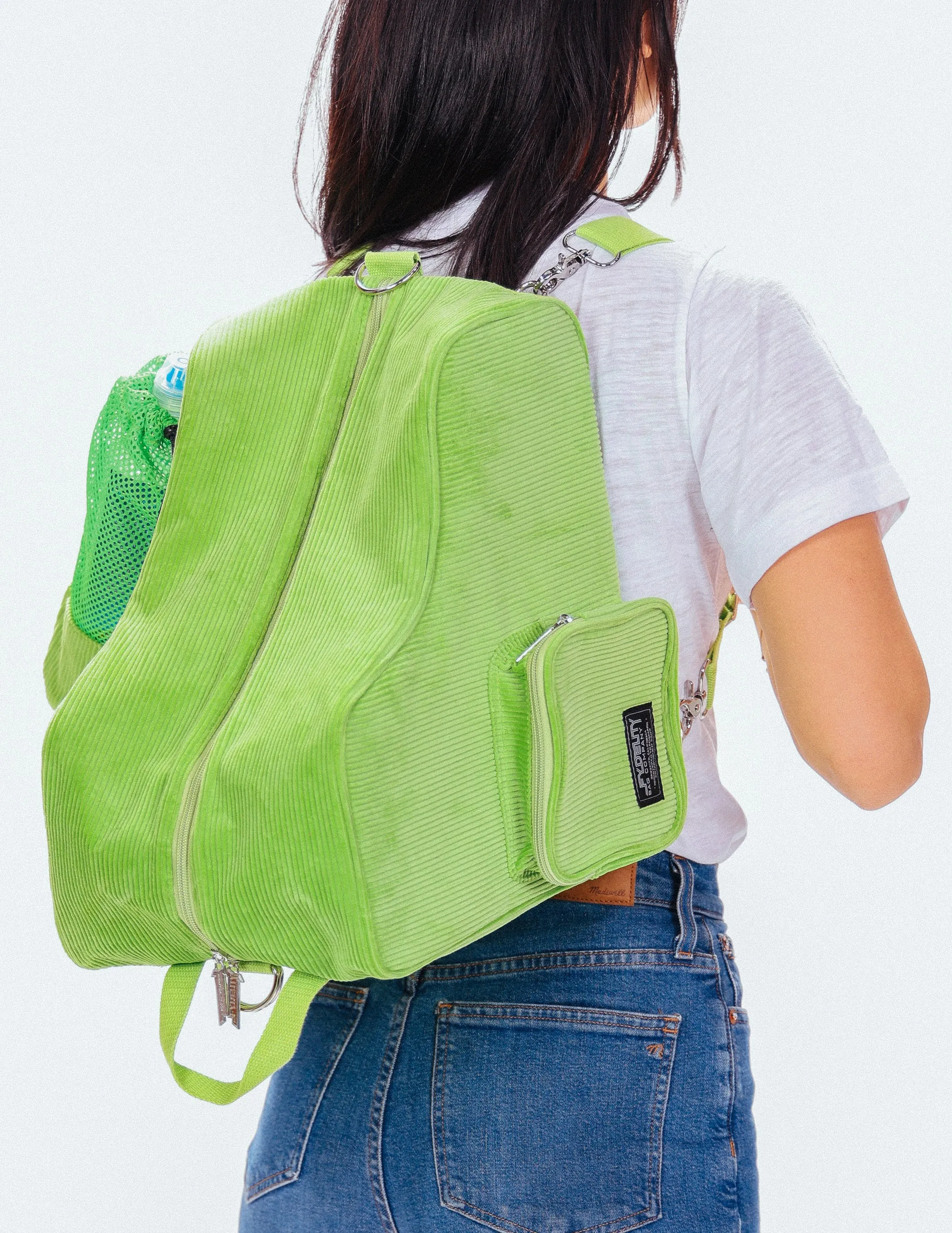 Roller Skate Backpack | Freewheelin' | Corduroy Green