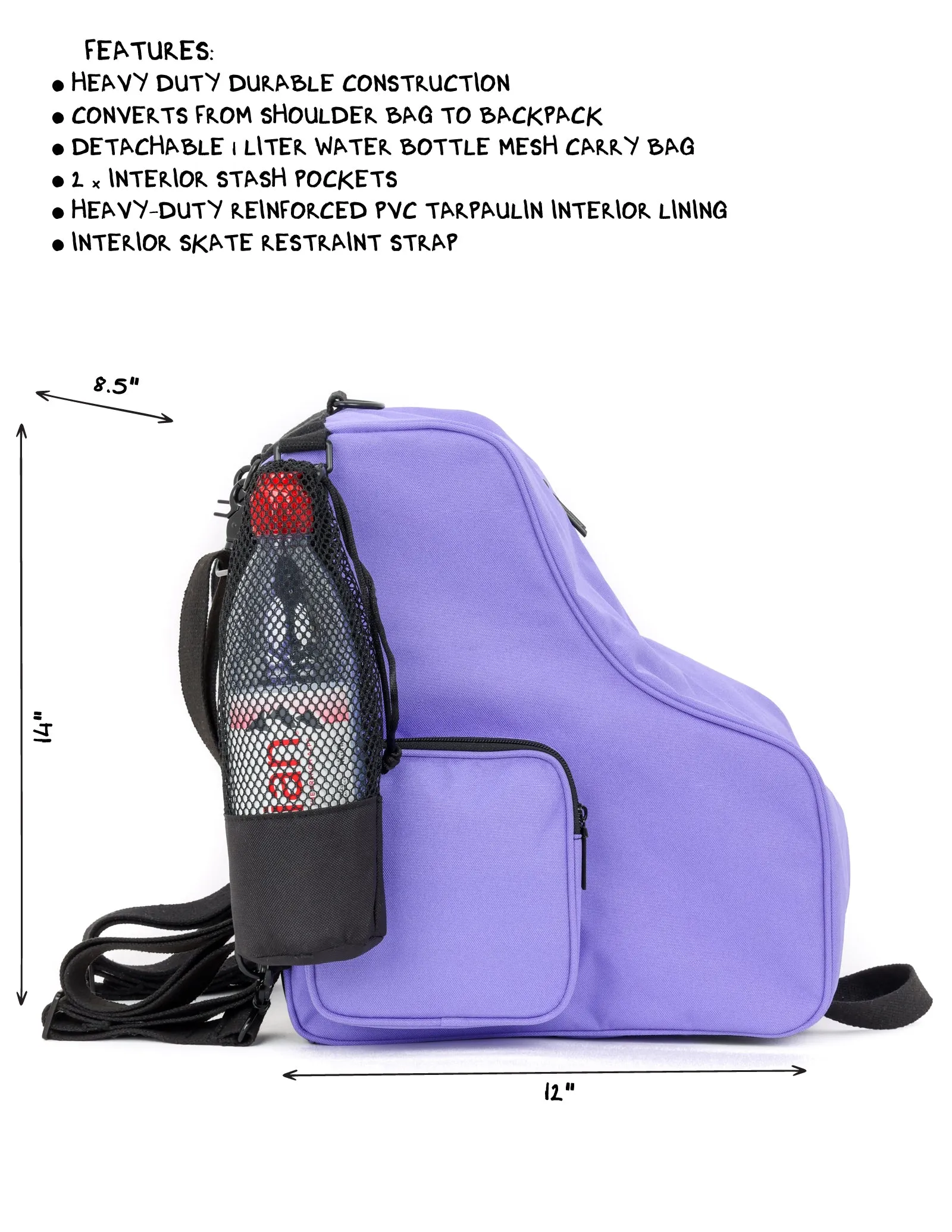 Roller Skate Backpack | Freewheelin' | Lavender