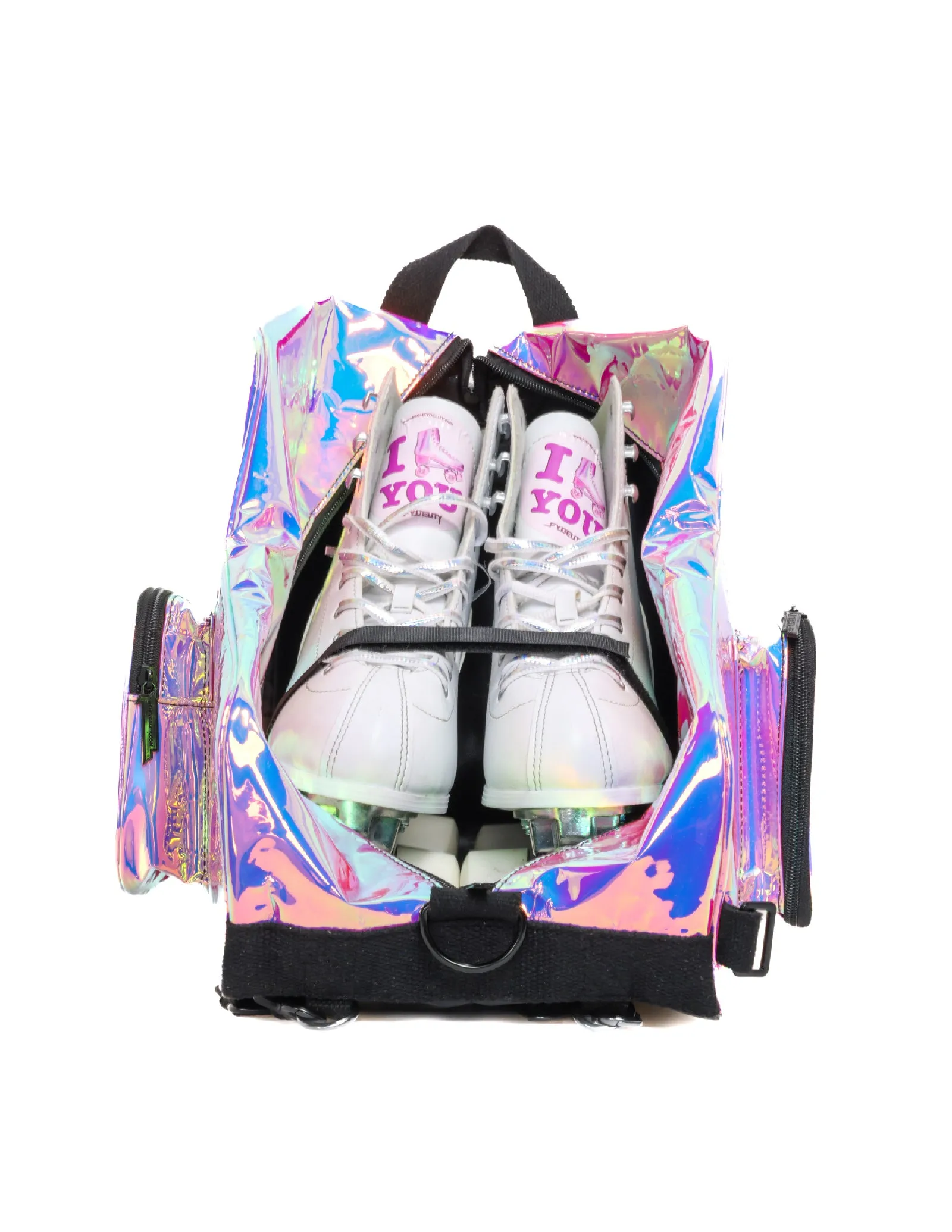 Roller Skate Backpack | Freewheelin' | Mirridescent Pink