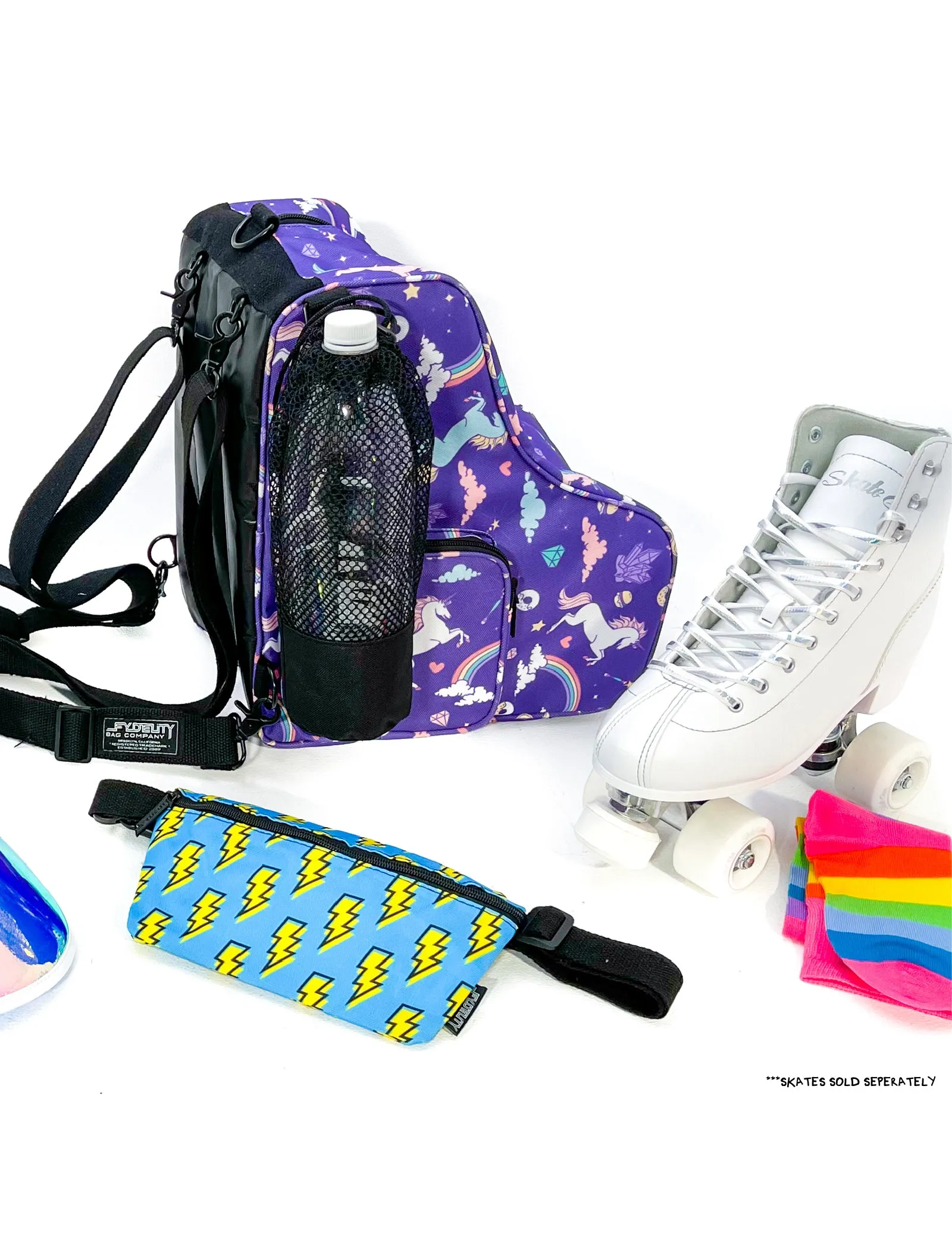 Roller Skate Backpack | Freewheelin' | Purple Unicorn