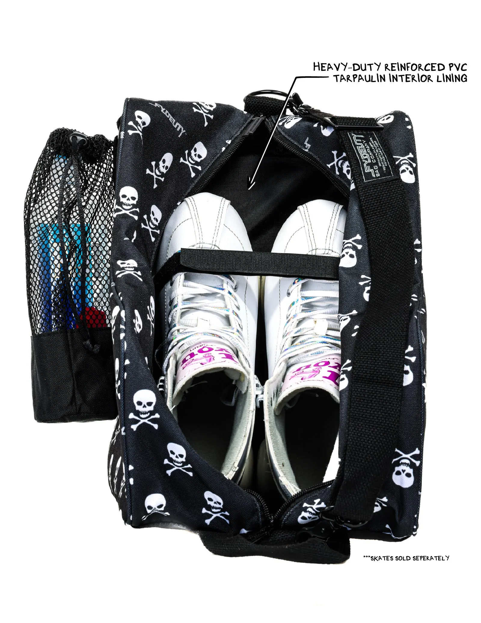 Roller Skate Bag | High Roller | Danger Danger Skull