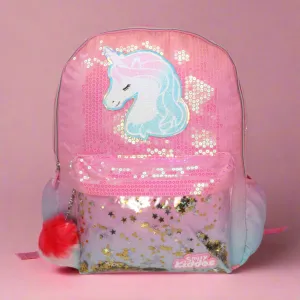 Smily Kiddos Unicorn Charm Backpack For Girls - Pink