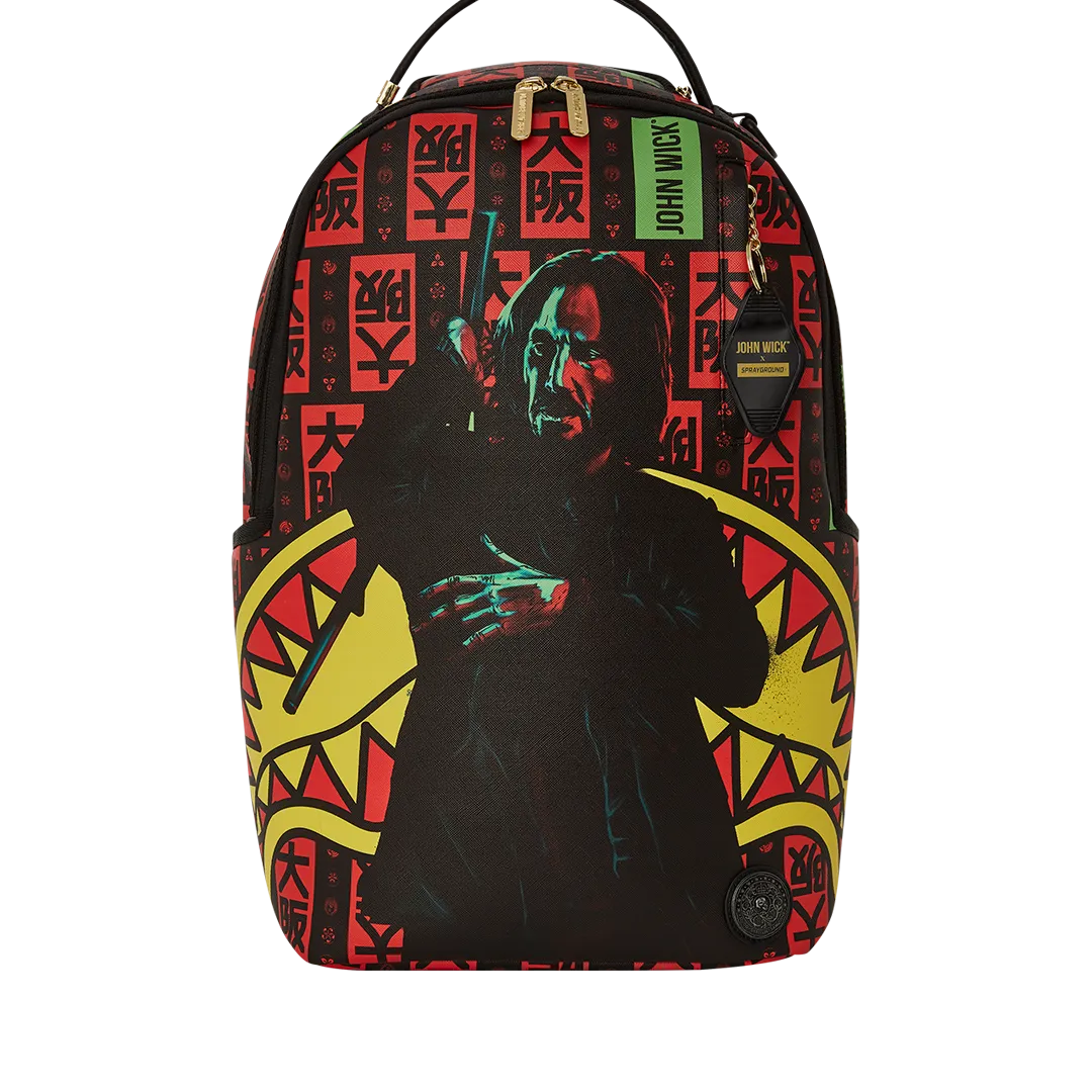 Sprayground John Wick The Hit Backpack - Red / Yellow / Black