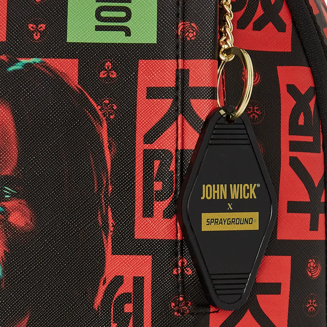 Sprayground John Wick The Hit Backpack - Red / Yellow / Black