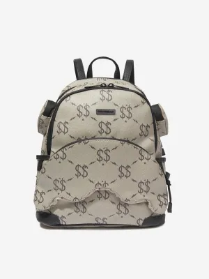 Sprayground Kids Double Money Savage Backpack in Grey