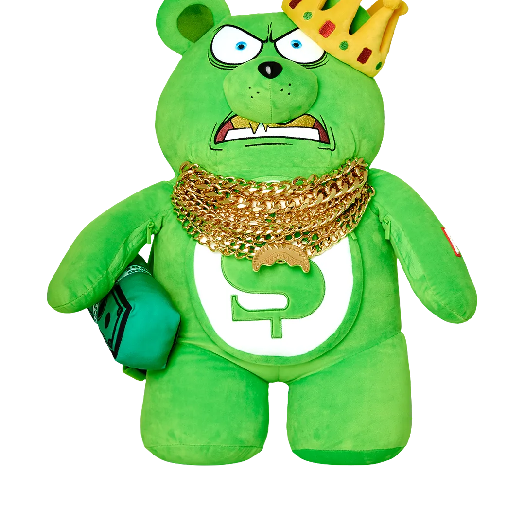 Sprayground Money Bear 12 Chainz Backpack - Green / Yellow / Gold