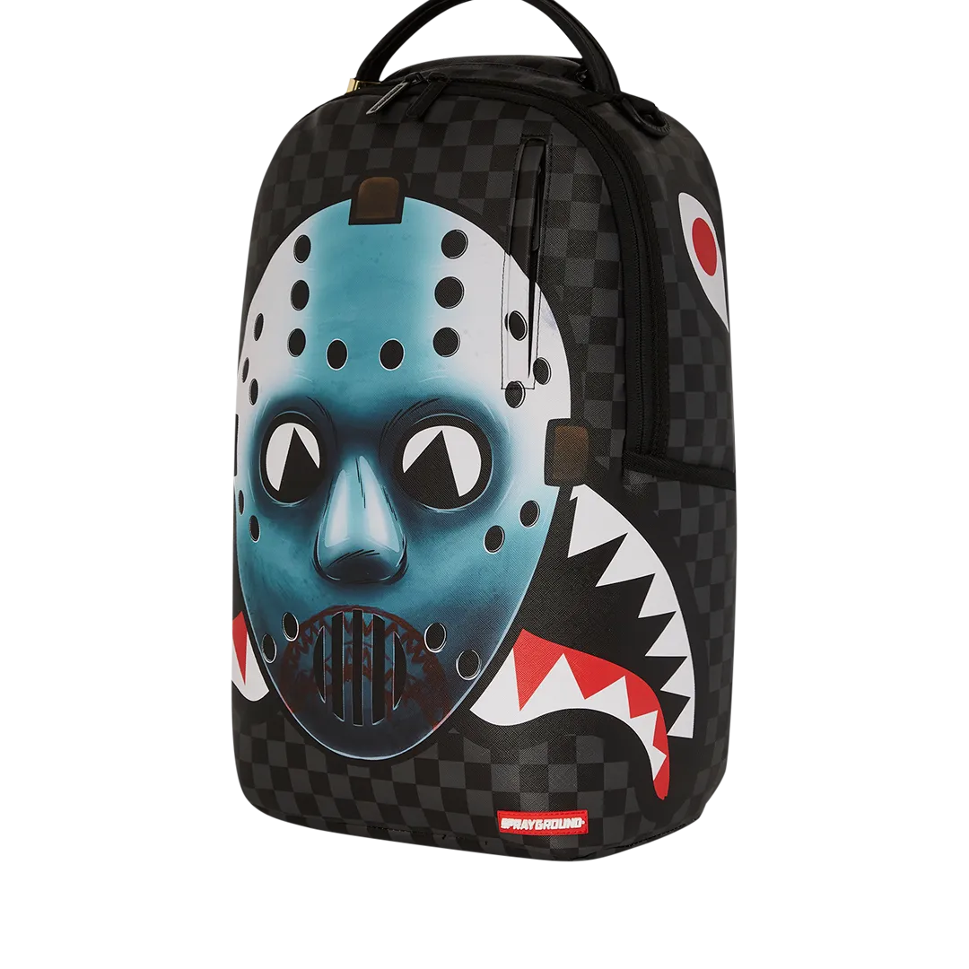 Sprayground Yep Not Going Outside Backpack - Black / Blue / White