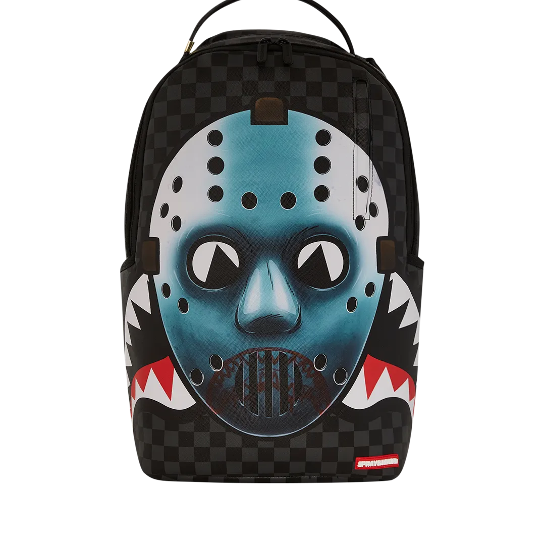 Sprayground Yep Not Going Outside Backpack - Black / Blue / White