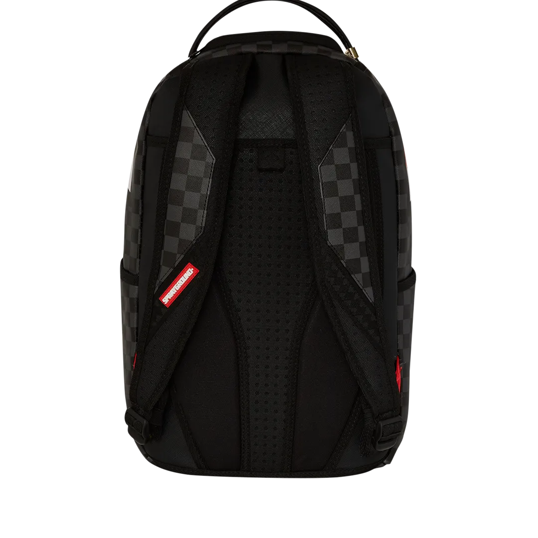 Sprayground Yep Not Going Outside Backpack - Black / Blue / White