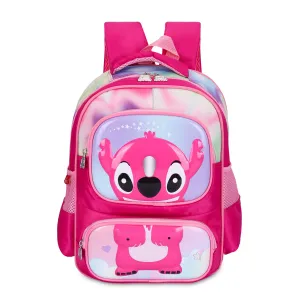 THE CLOWNFISH Little Champ Series Polyester 13.6 Litres Kids Backpack School Bag Daypack Sack Picnic Bag for Tiny Tots-Age Group 3-5 years (Blush Pink)