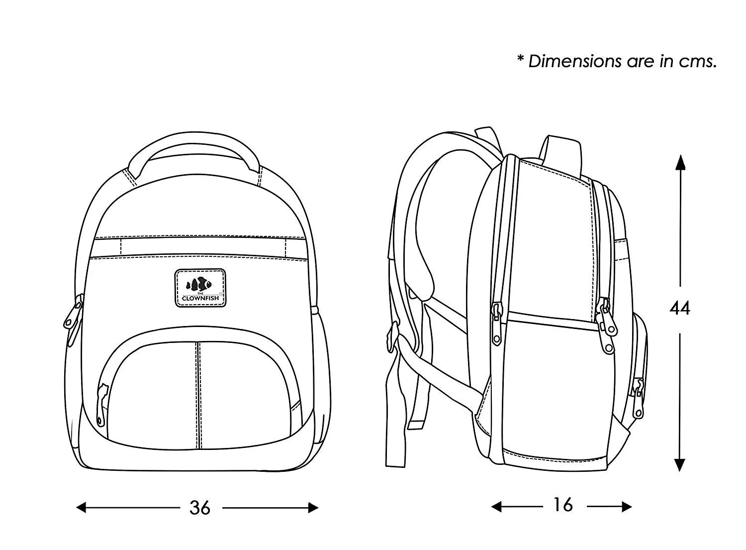 THE CLOWNFISH Signature Series Leatherette 25 Ltr Brown Laptop Backpack