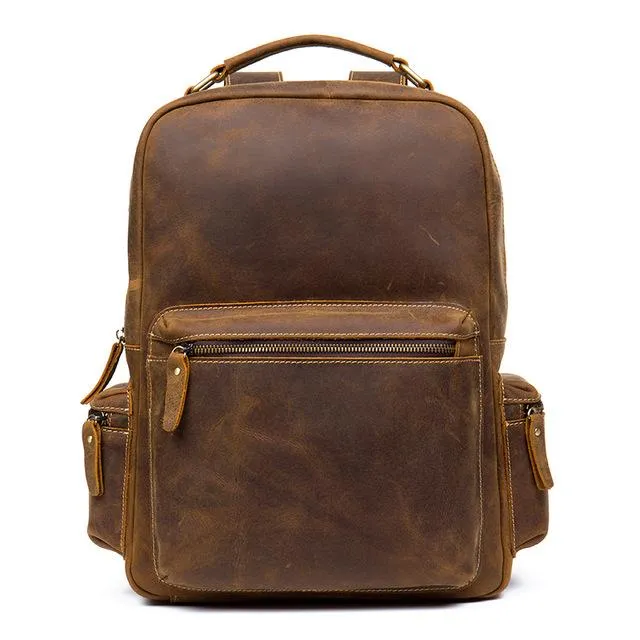 The Langley Backpack | Genuine Vintage Leather Backpack