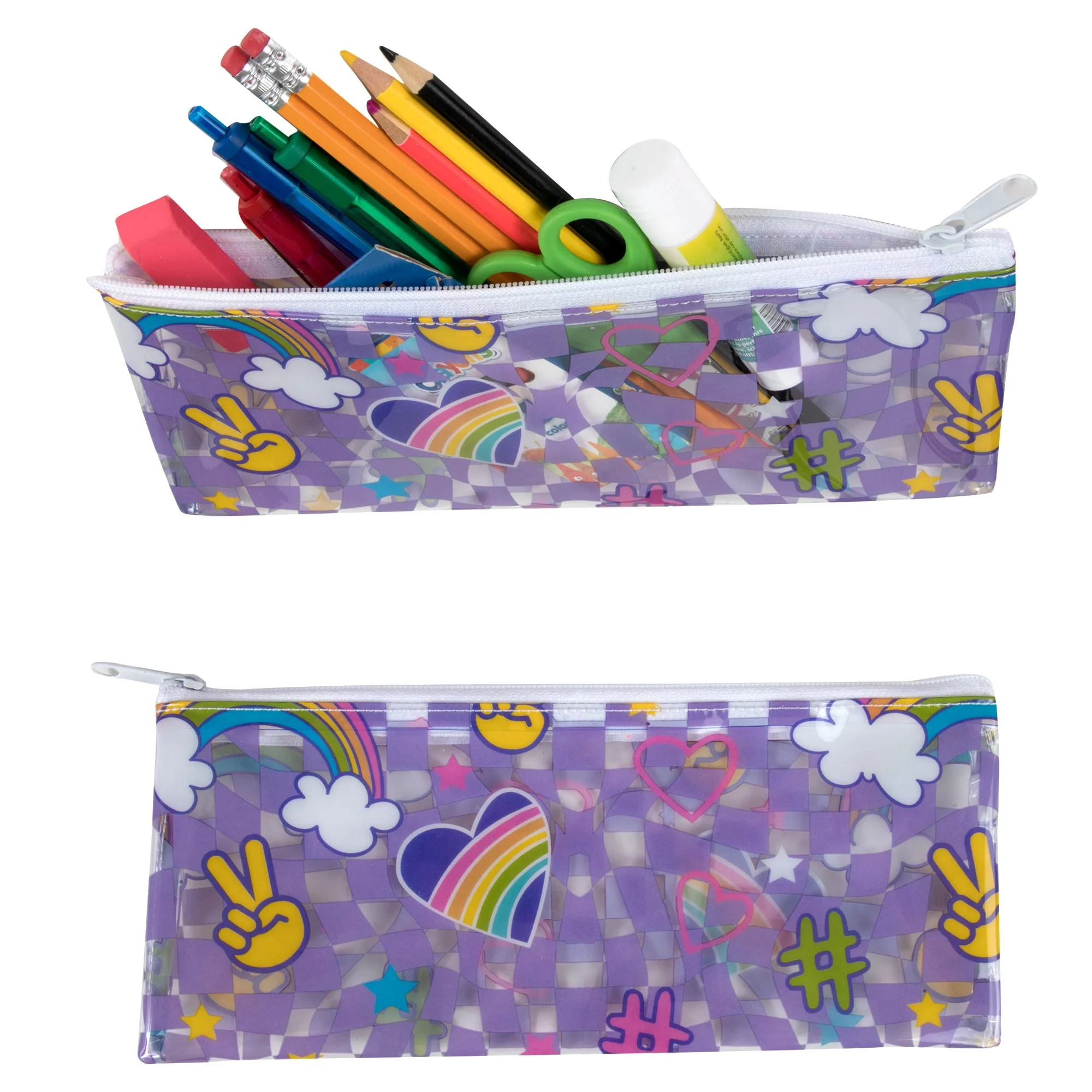 Wholesale 43cm Printed Backpack 20L Capacity with Pencil Case Set - Rainbow Themed